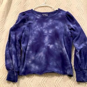 Universal Thread Tie-Dye Puff Sleeve Sweatshirt